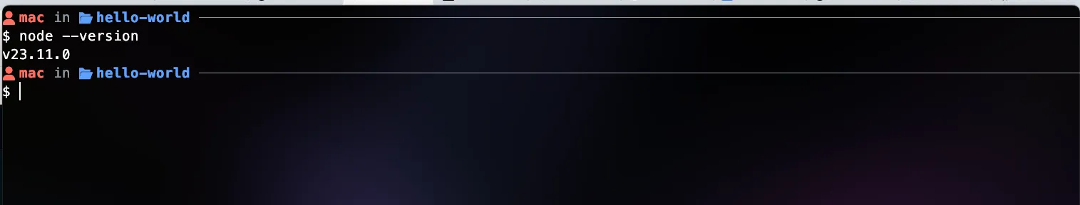Confirm Node.js Installation