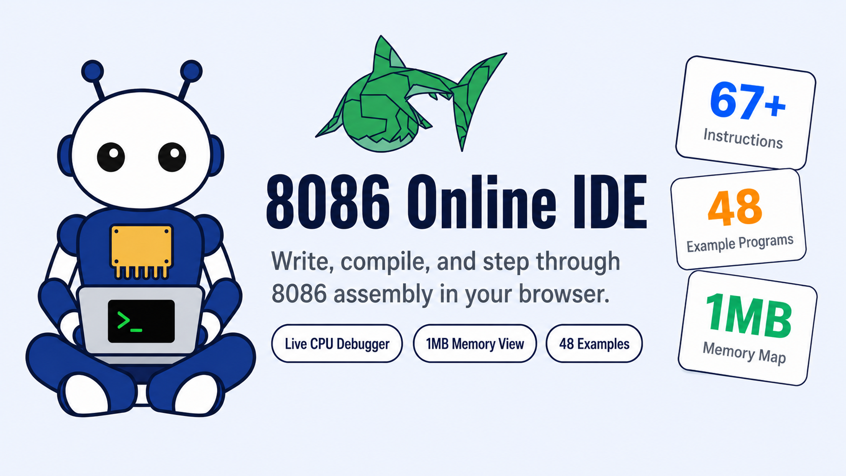 8086 Processor Web Emulator