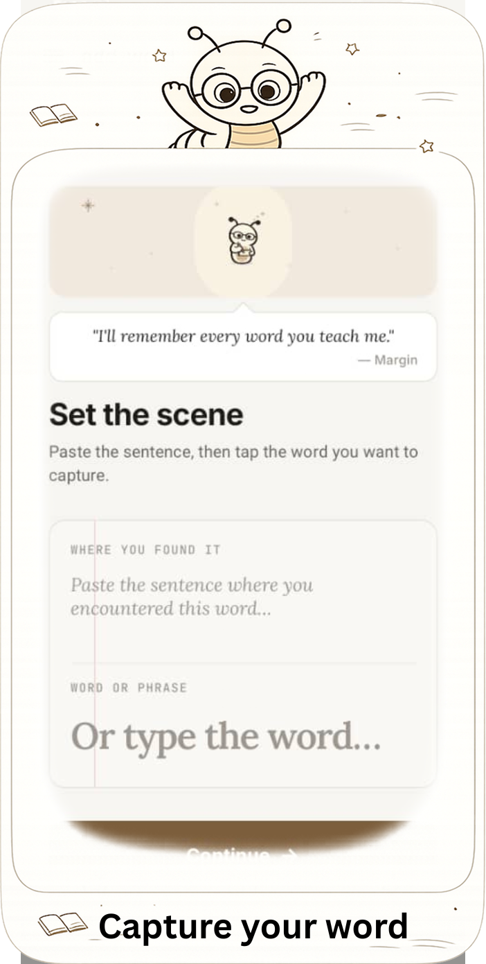 Add words with context
